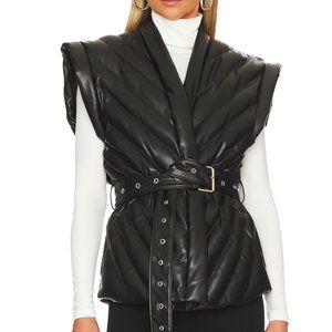 Blank NYC Black Quilted Vest